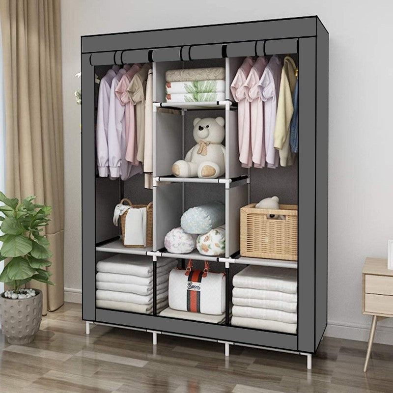 Armoire Pliable 3 Battants – Spacieuse, Élégante et Pratique !