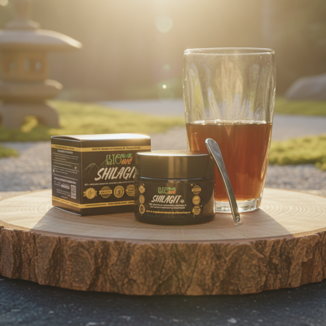 SHILAJIT BIO’WÈ – Résine pure de l’Himalaya | Vitalité, énergie et équilibre naturel