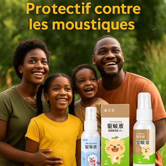 Spray Anti-Moustique Naturel pour Enfants & Adultes – 50 ml– Protection 4h
