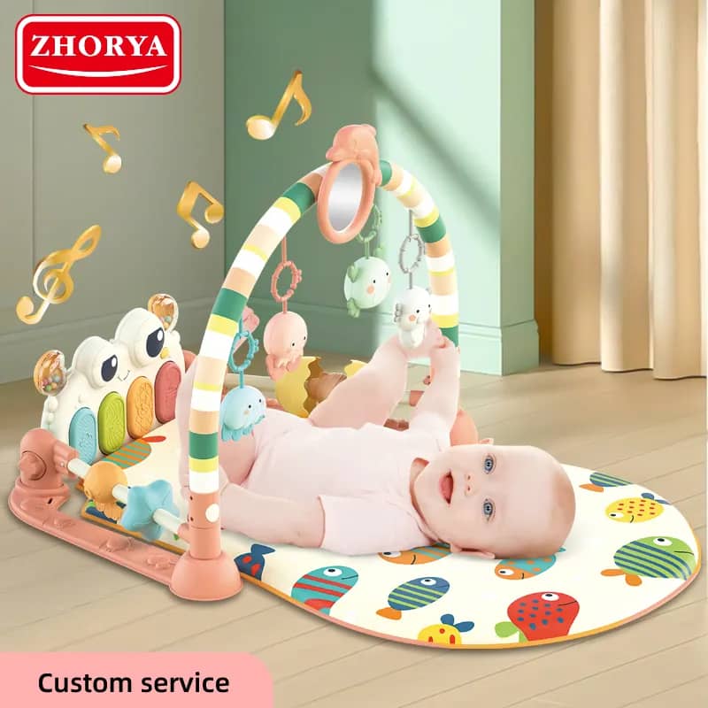 Tapis d’Éveil Interactif pour Bébé – Confort, Apprentissage et Amusement en Douceur