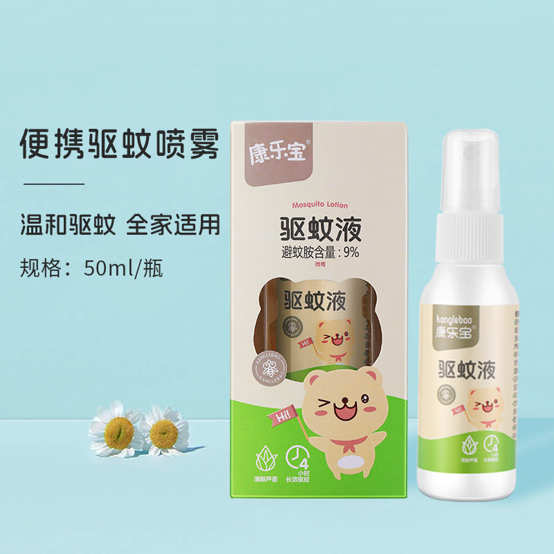 Spray Anti-Moustique Naturel pour Enfants & Adultes – 50 ml– Protection 4h